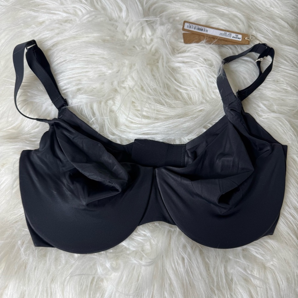 Skims Smoothing Intimates Full Coverage Unlined Bra Size 32DD Onyx NWT New